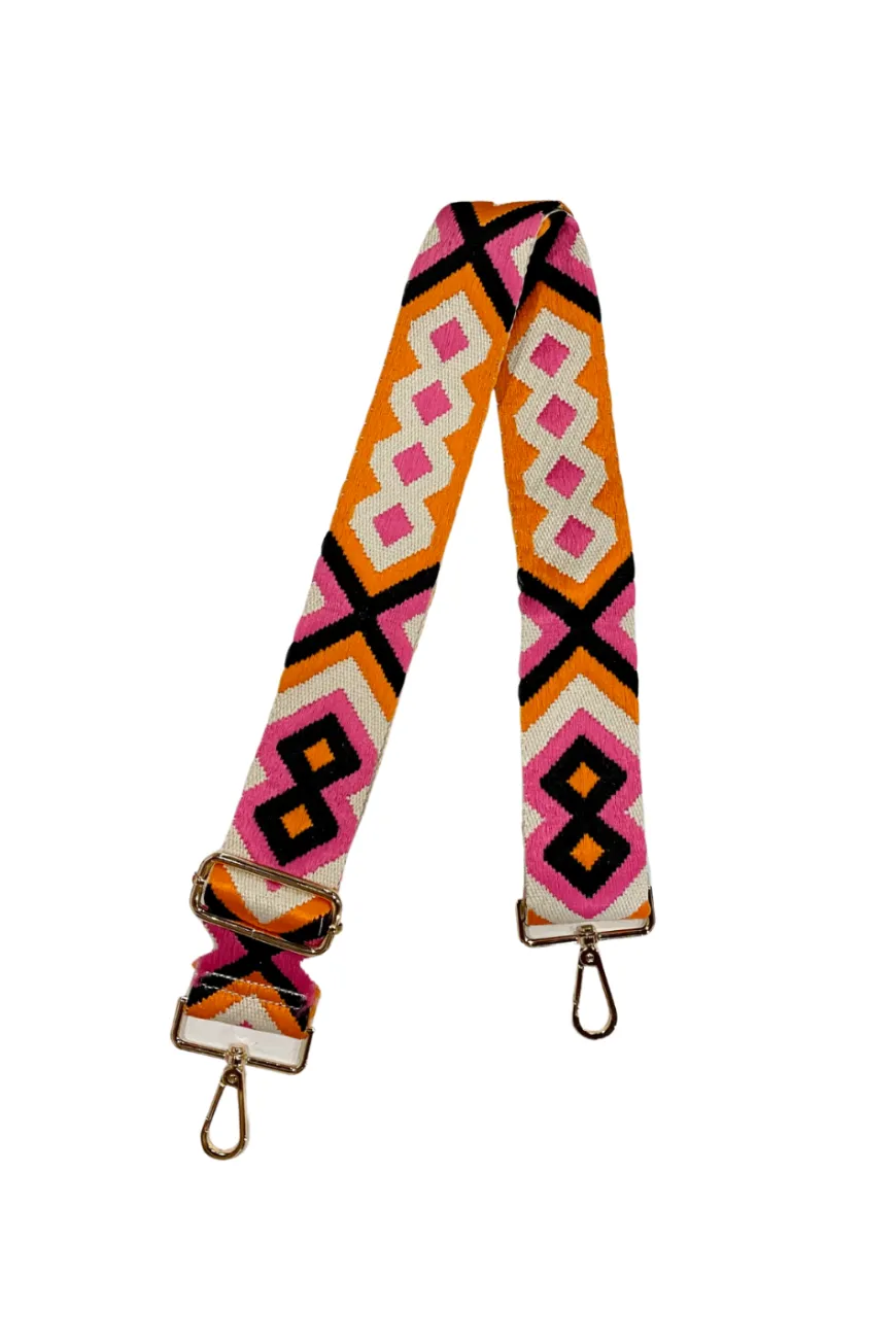 Aztec Orange/Pink Bag Strap