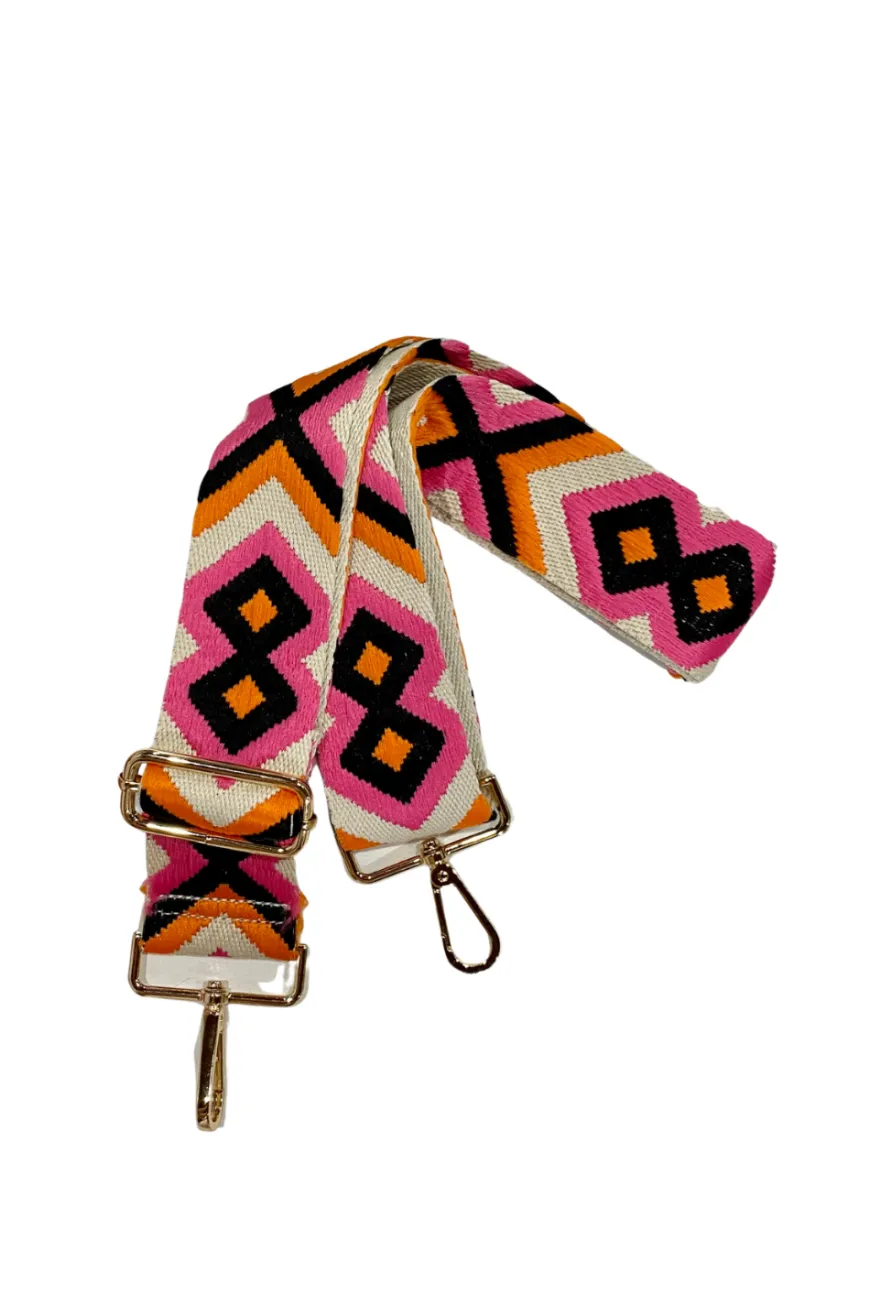 Aztec Orange/Pink Bag Strap