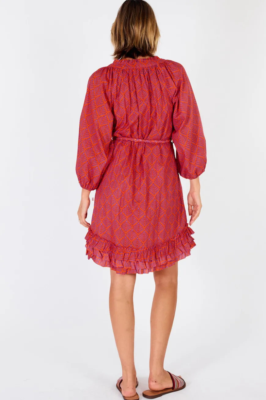 IBSA Dallas Frill Dress Coral
