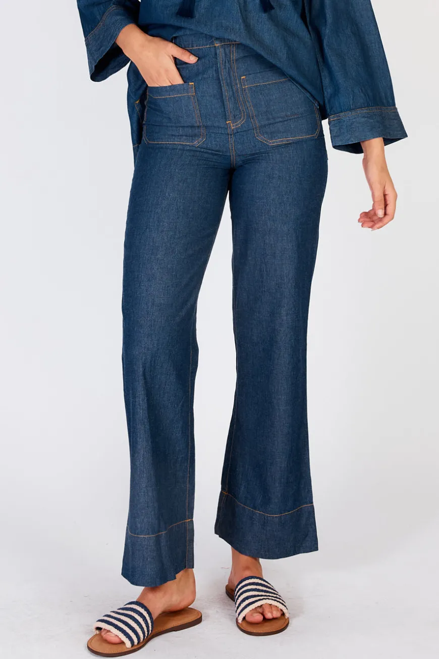 IBSA El Paso Wide Leg Jean Dark