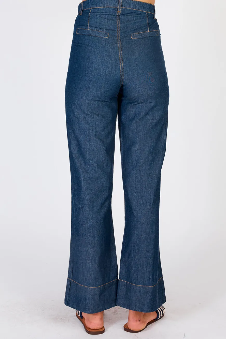 IBSA El Paso Wide Leg Jean Dark