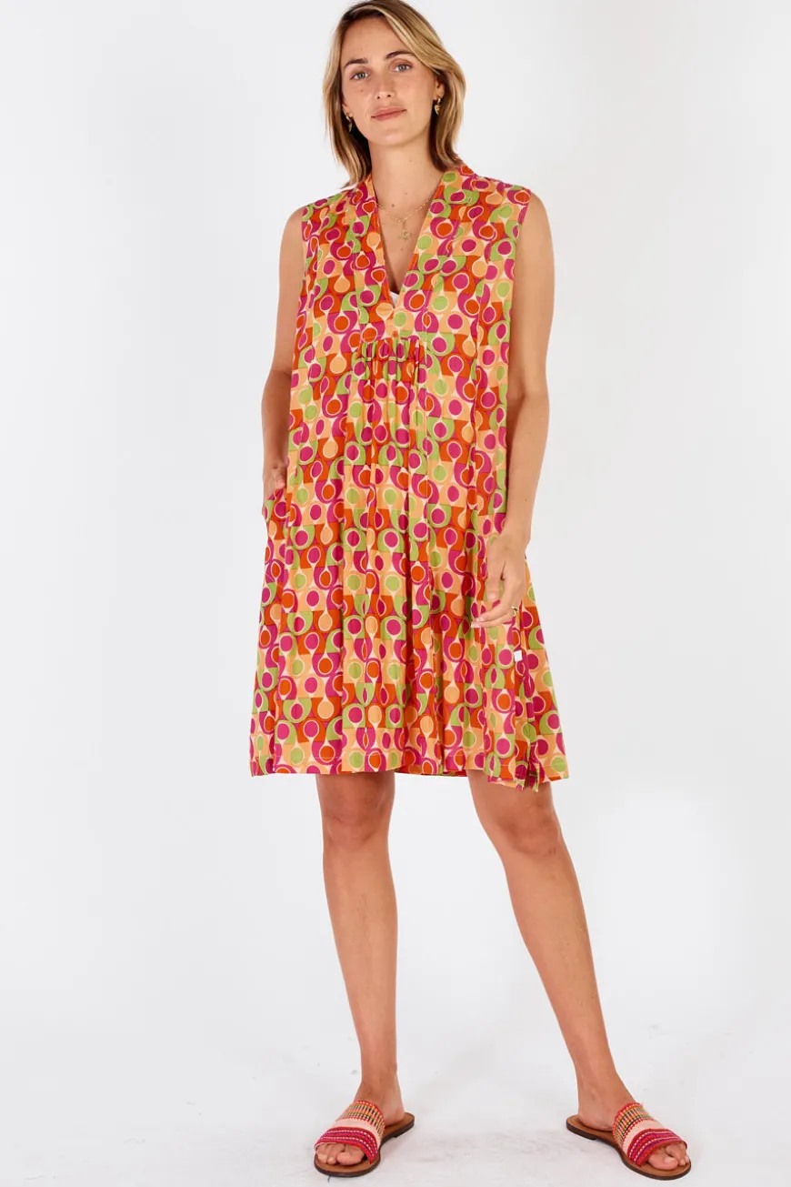 IBSA Melville Sleeveless Dress Papaya