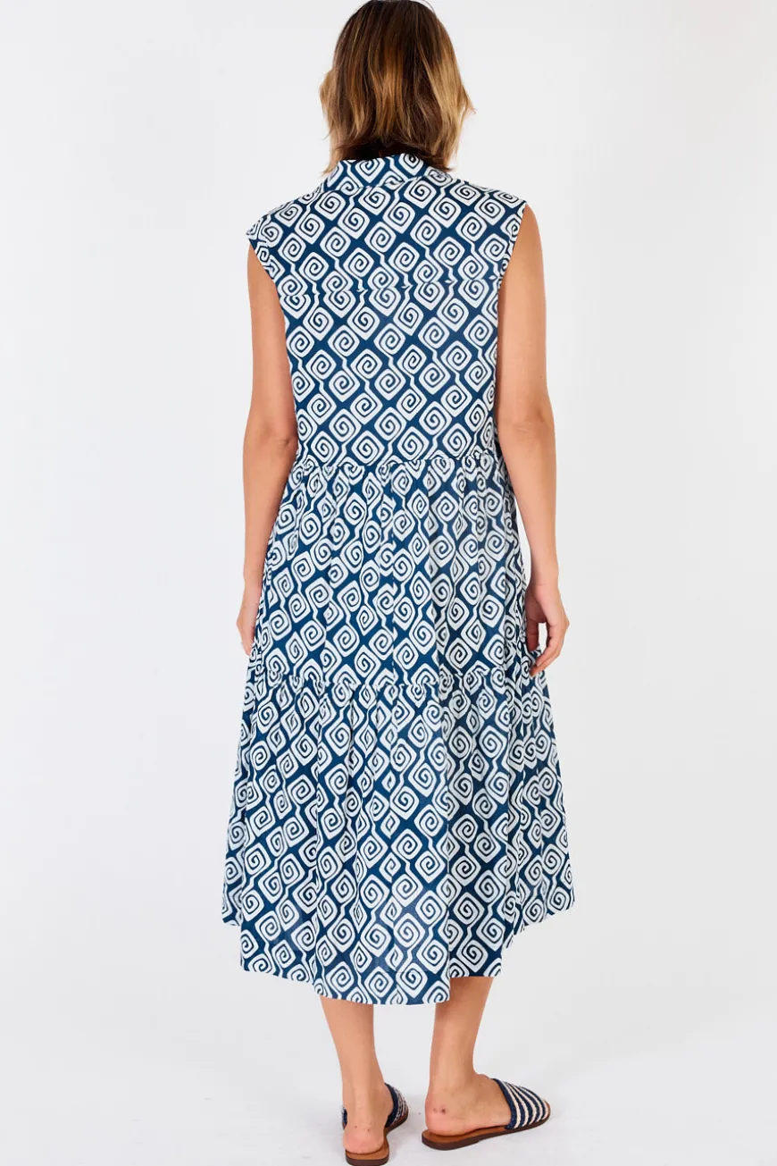 IBSA Niagra Sleeveless Midi Navy