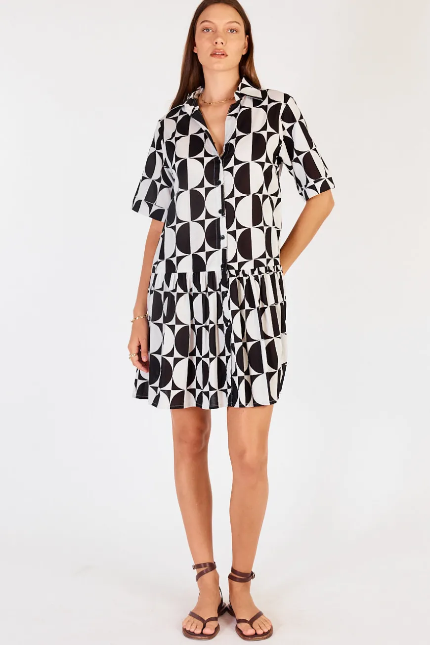IBSA Ottawa Button Dress White