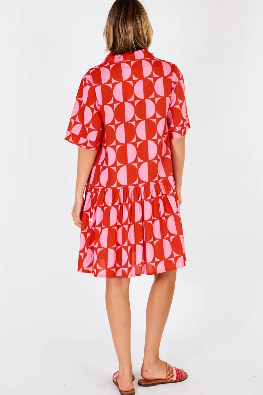 IBSA Ottawa Button Dress Melon
