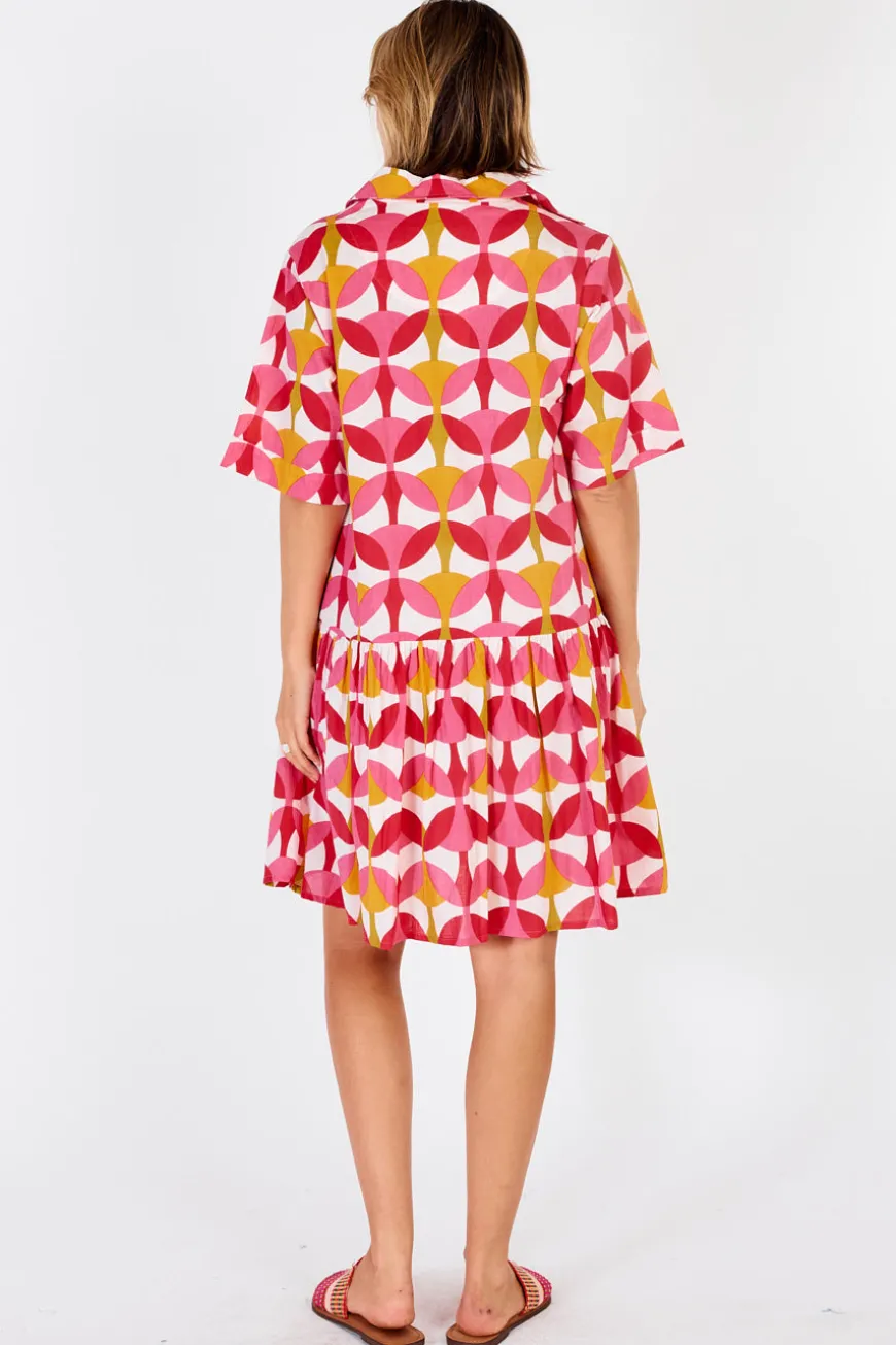 IBSA Phoenix Button Dress Melon