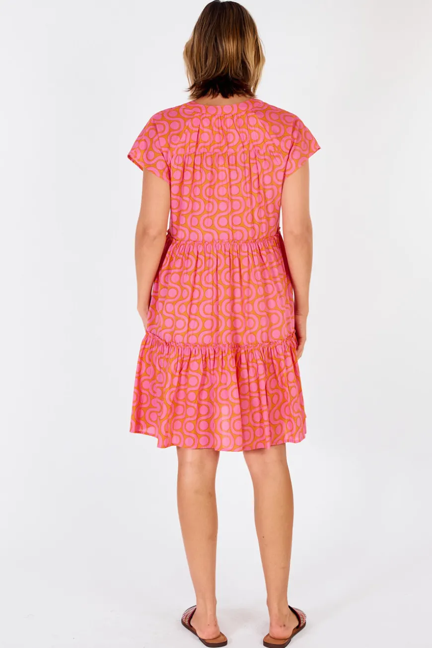 IBSA Quebec Tiered Dress Flame