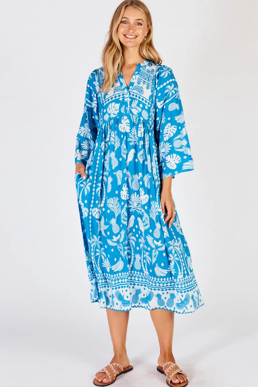 LulaLife Agatha Midi Ocean