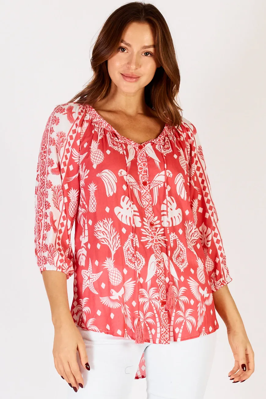 LulaLife Agatha Top Melon