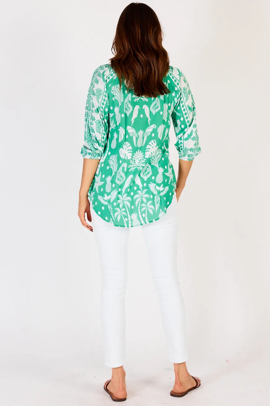 LulaLife Agatha Top Sea