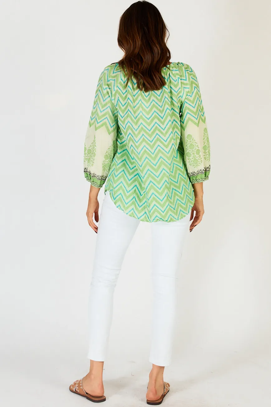 LulaLife Alex Top Lime