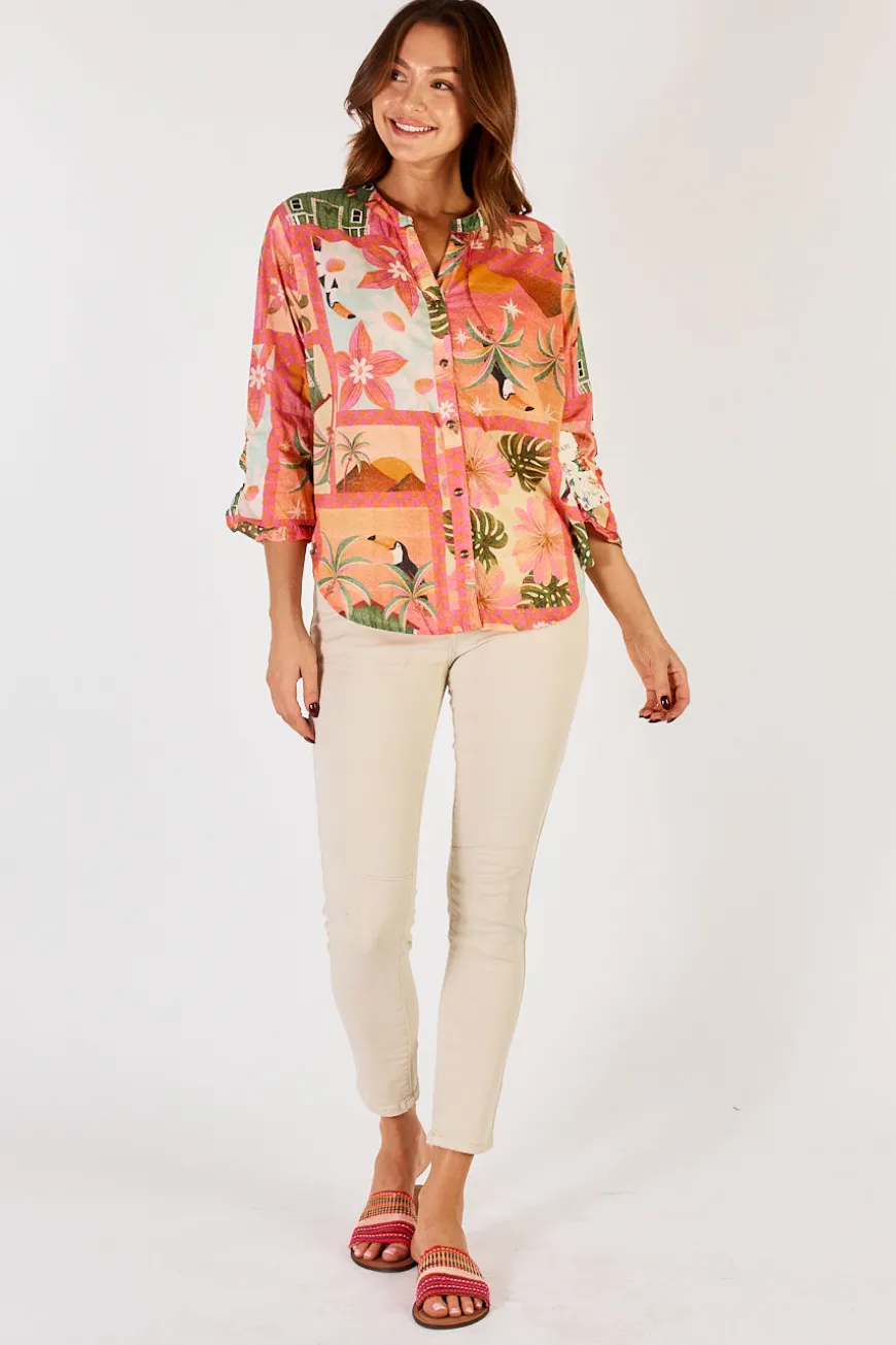 Lulalife Audrey Shirt Coral