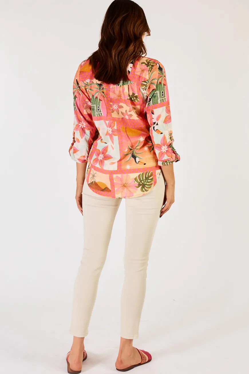 Lulalife Audrey Shirt Coral
