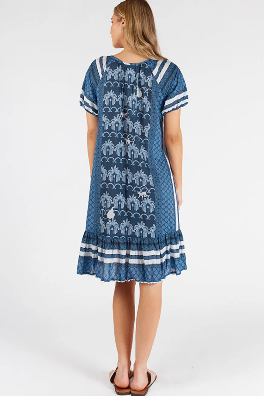 lulalife_blakely_shirred__1.webp LulaLife Blakely Shirred Dress Navy