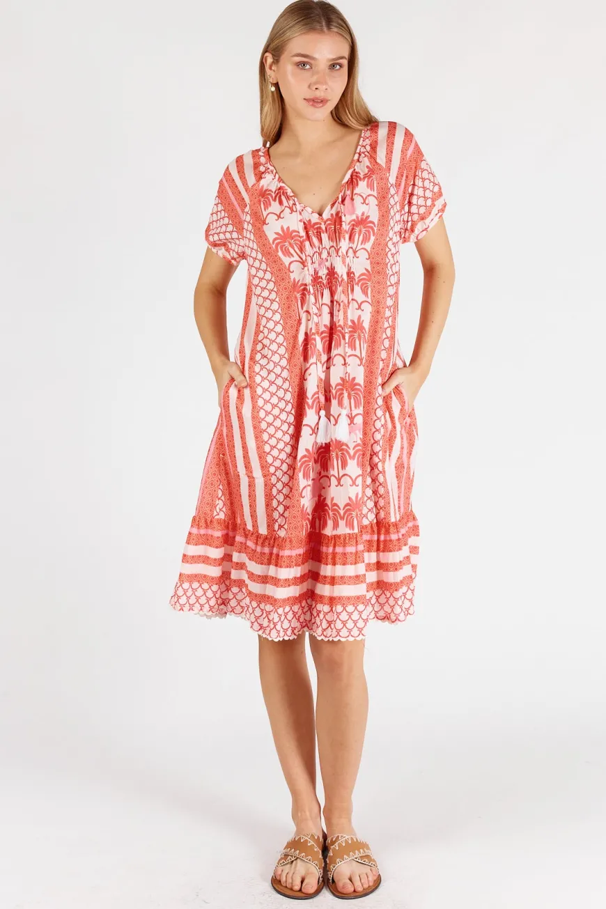 lulalife_blakely_shirred__2-1.webp LulaLife Blakely Shirred Dress Melon
