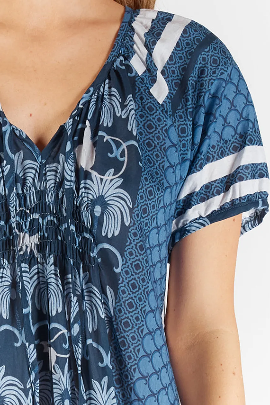 lulalife_blakely_shirred__3.webp LulaLife Blakely Shirred Dress Navy