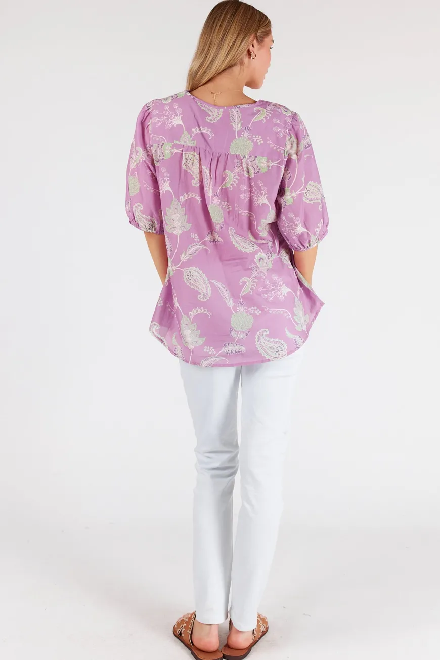 LulaLife Gianna Top Orchid
