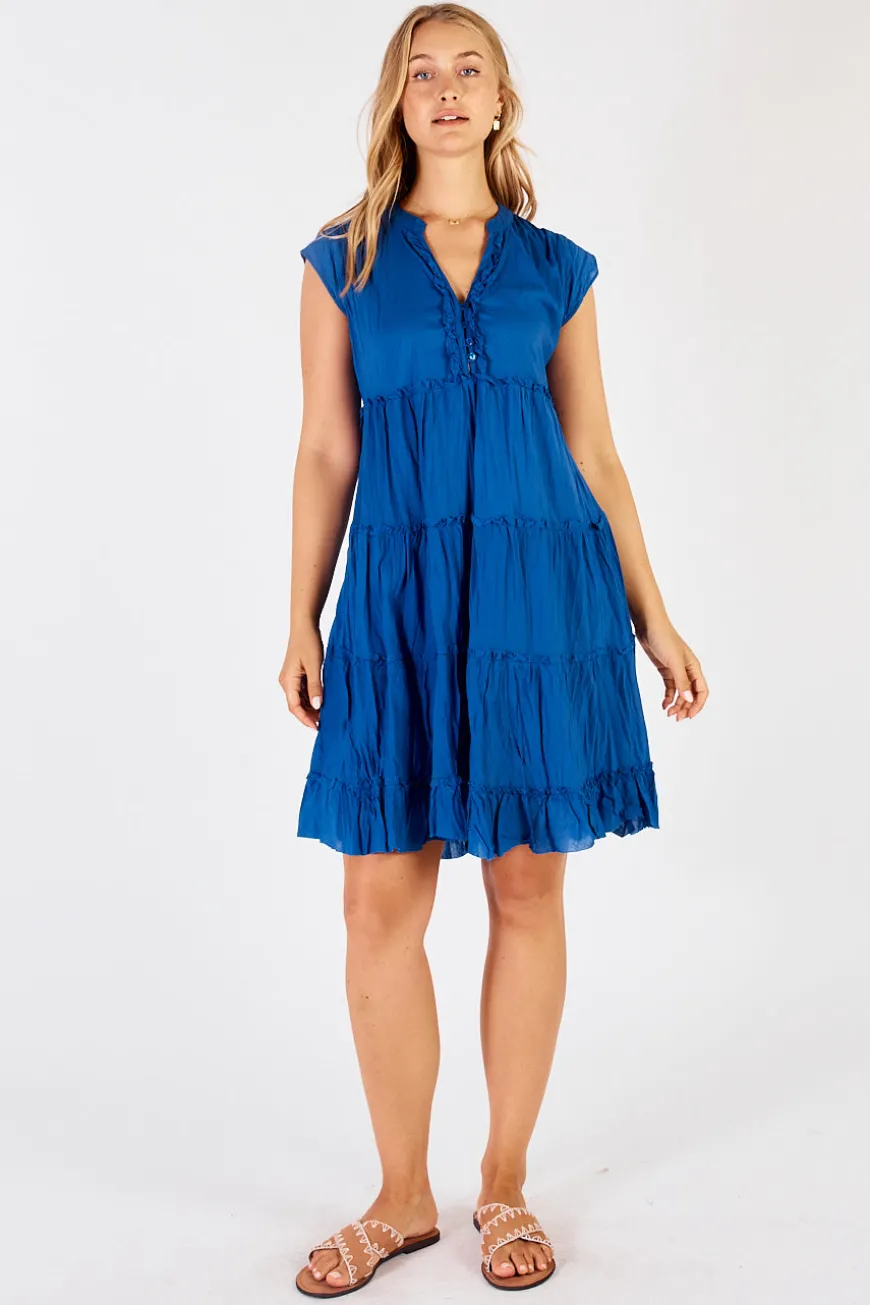 LulaLife Gwen Tier Dress Iris