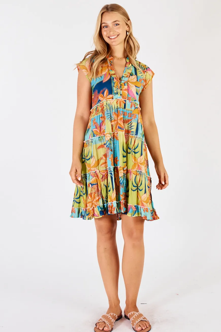 Lulalife Jemma Tiered Dress Mist