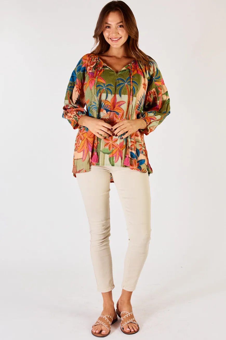 Lulalife Jemma Top Olive