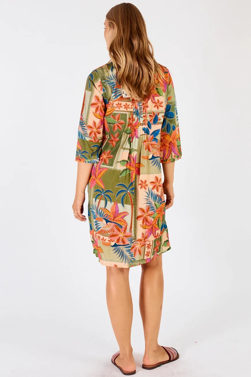 lulalife_jemma_tuck_dress_1-1.webp Lulalife Jemma Tuck Dress Olive