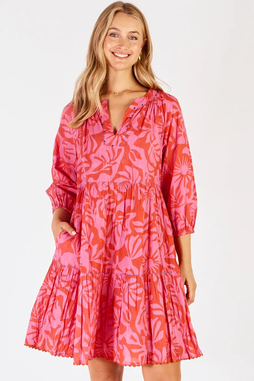 Lulalife Laiken Dress Melon
