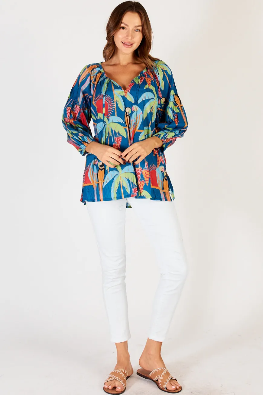 LulaLife Lainie Top Ocean
