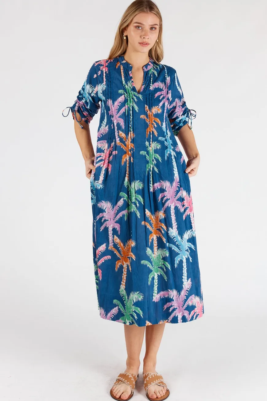 LulaLife Leilani Midi Navy