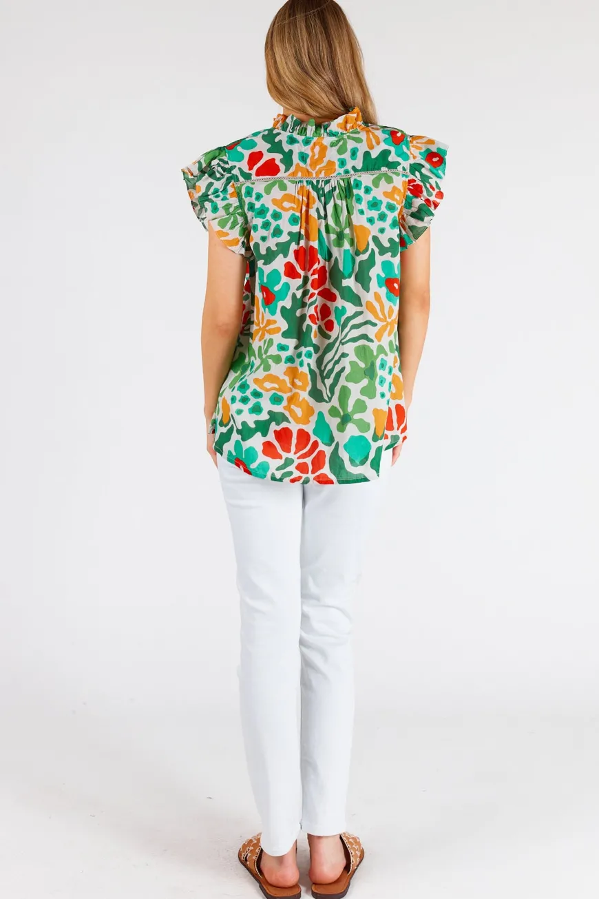 lulalife_lilah_ruffle_top_1.webp LulaLife Lilah Ruffle Top Sea