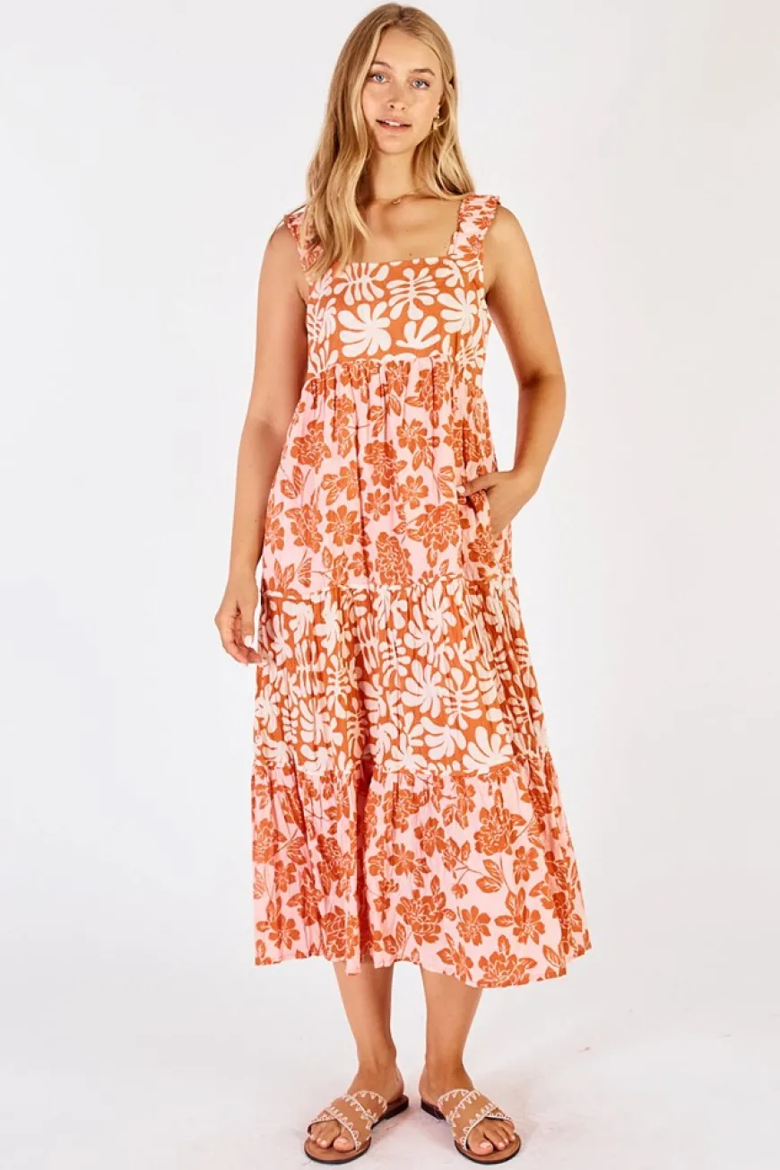 LulaLife Mia Sundress Apricot