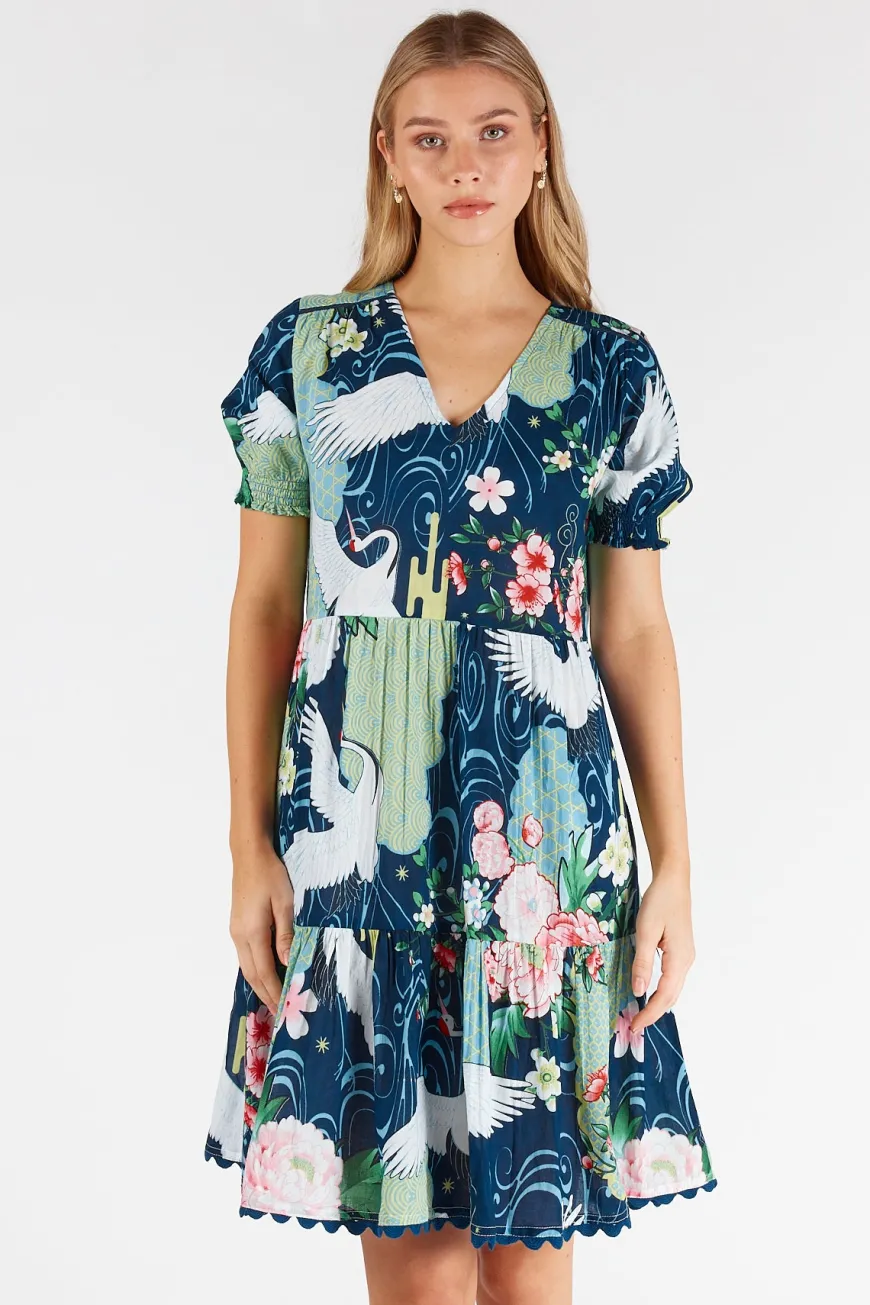 LulaLife Mitzuki Dress Navy