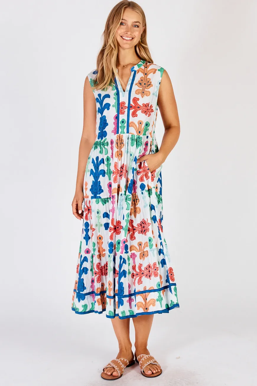 Lulalife Olivia Sleeveless Midi White
