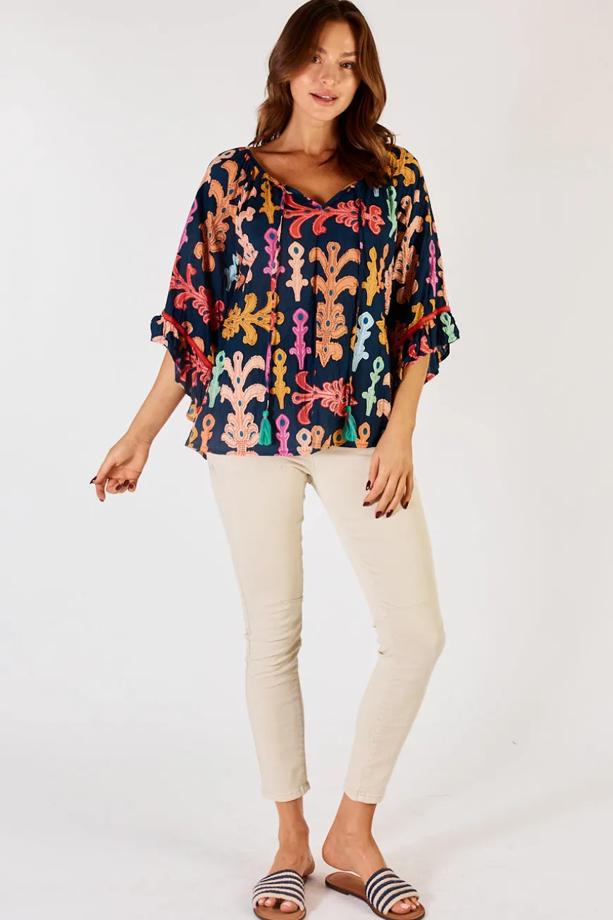 Lulalife Olivia Top Navy