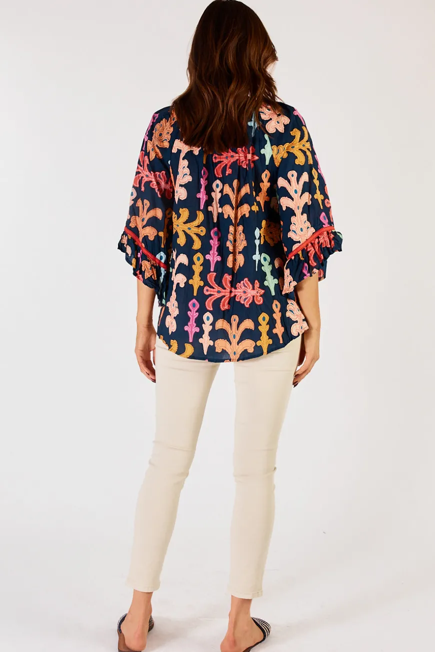 Lulalife Olivia Top Navy