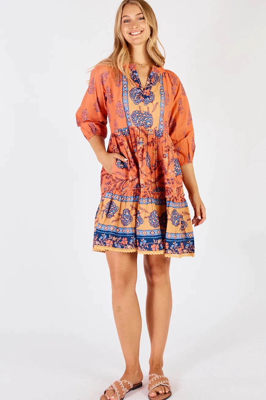 Lulalife Raine Dress Tangerine