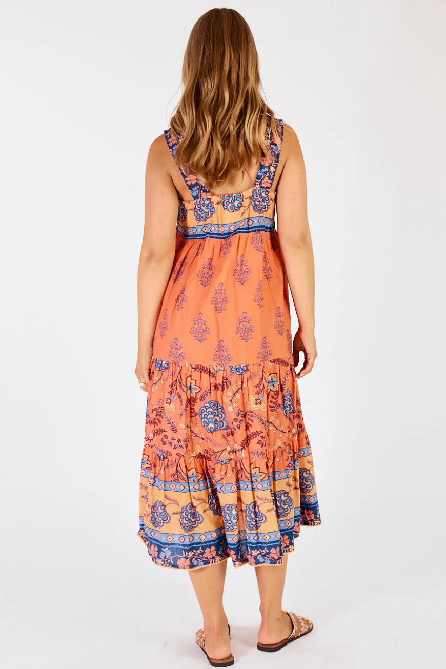 Lulalife Raine Sundress Tangerine