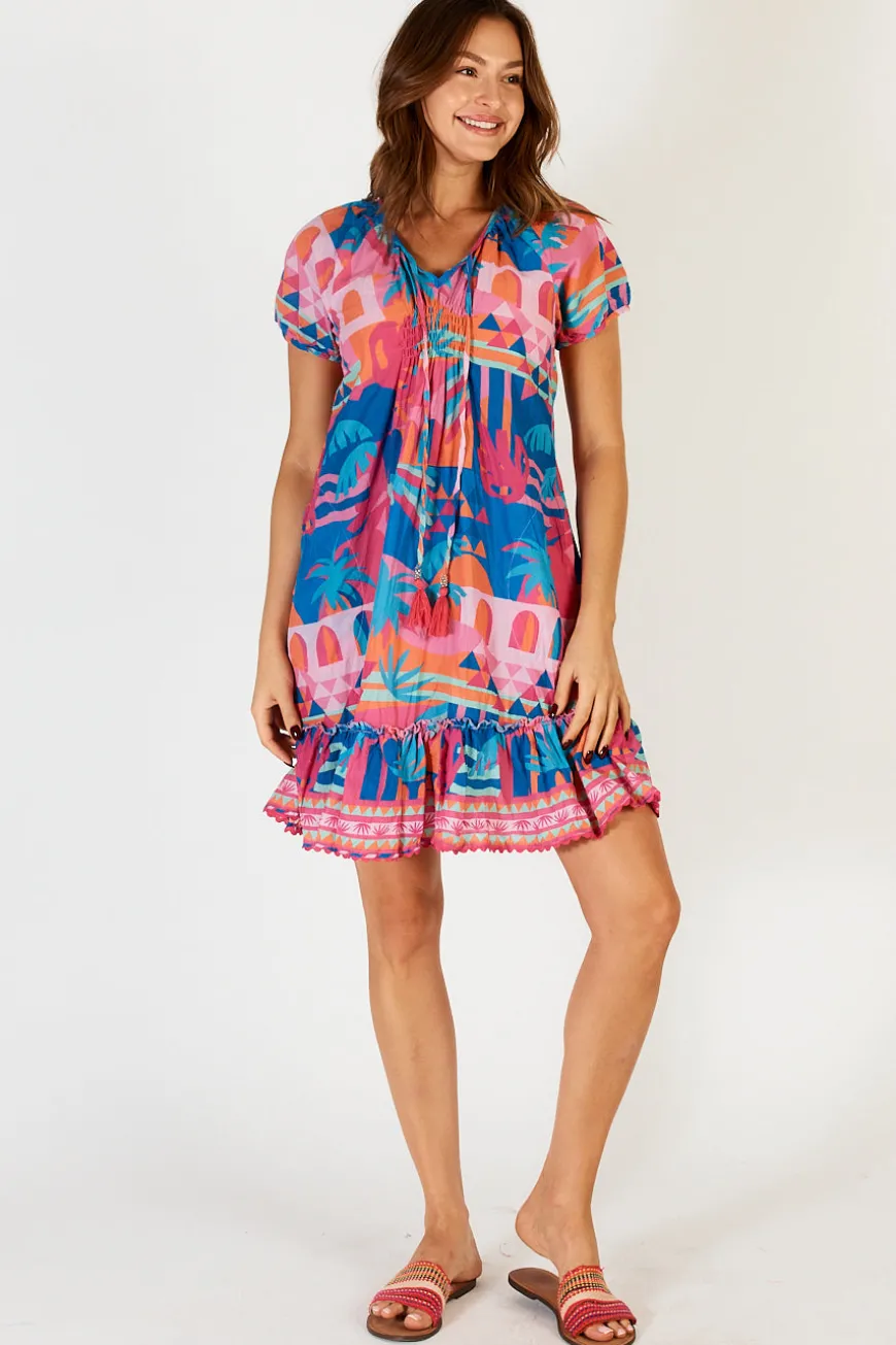 LulaLife Rowanna Shirred Dress