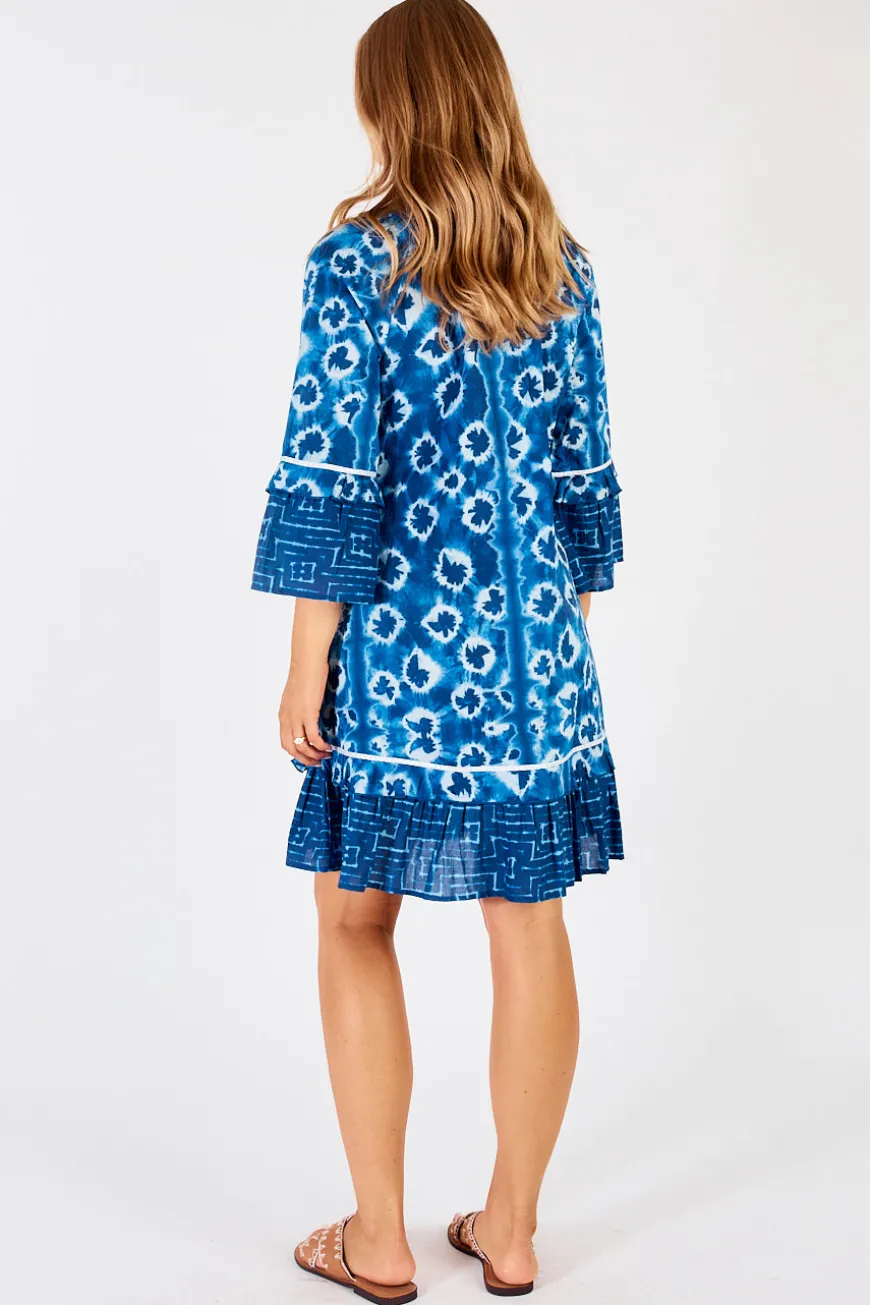 LulaLife Shibori Shirred Dress