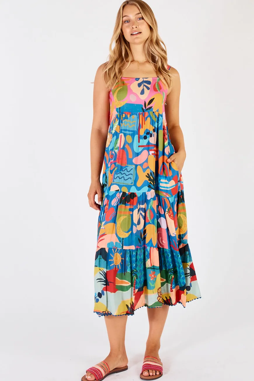 LulaLife Solana Sundress Ocean