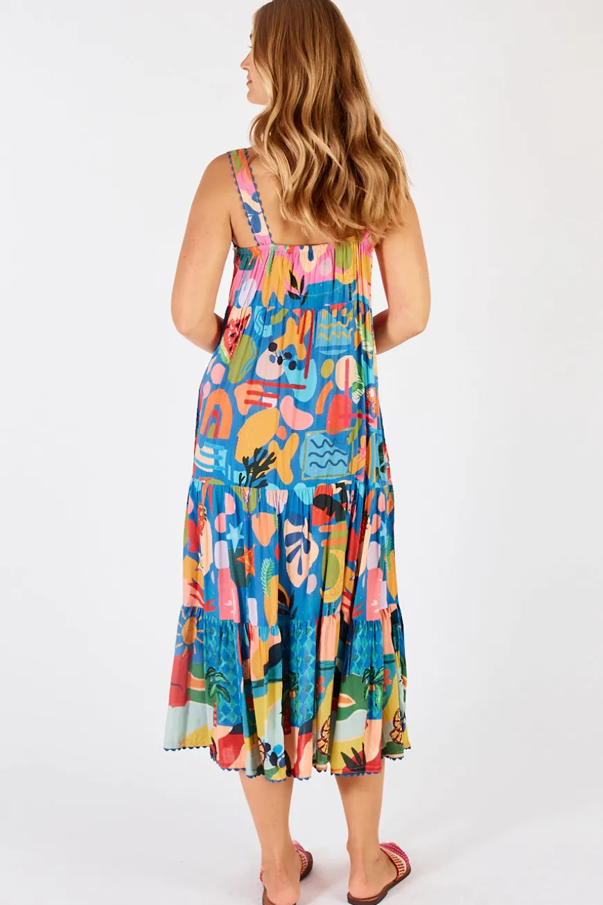 LulaLife Solana Sundress Ocean