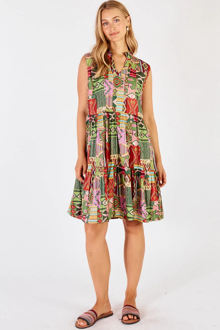LulaLife Sylvie Sundress Fern