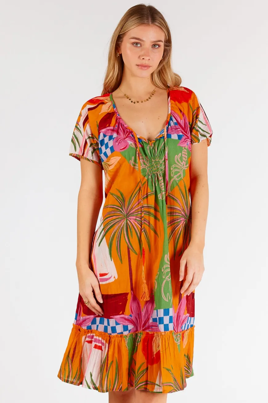LulaLife Vivien Shirred Dress