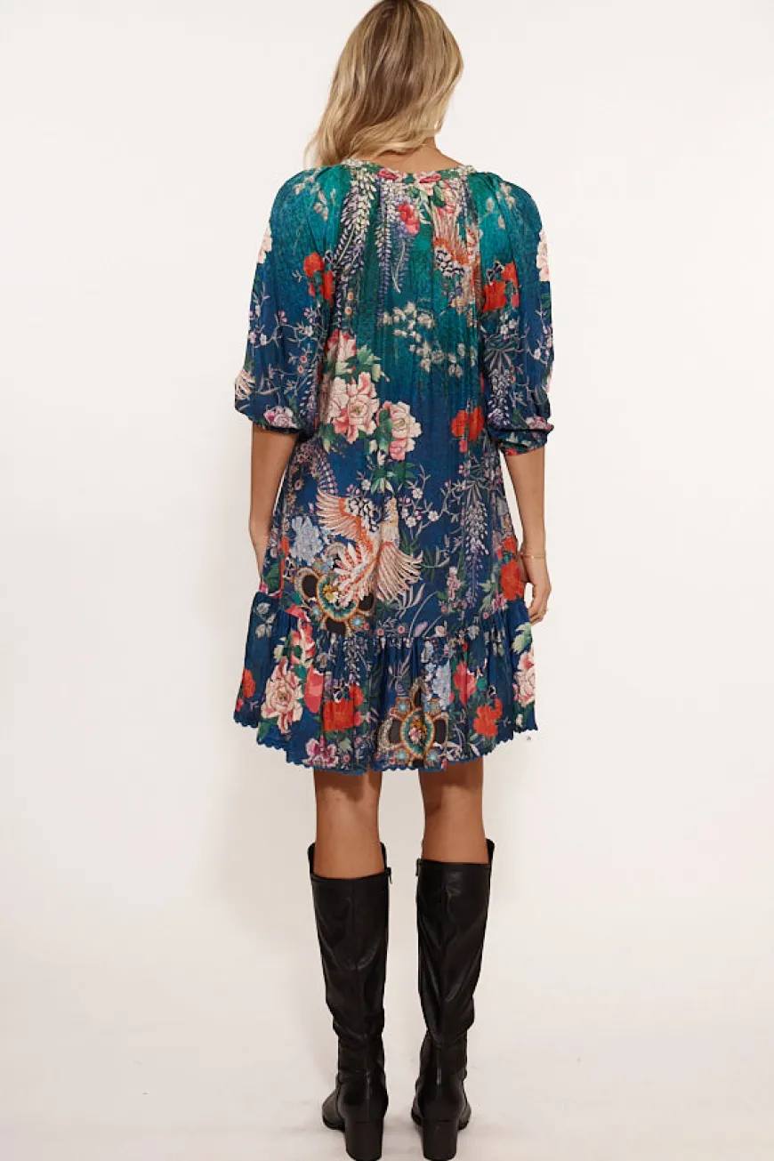 Lulalife Wisteria Shirred Dress