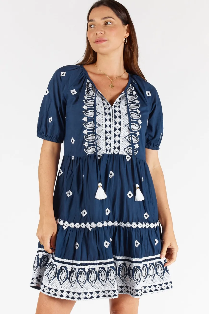 LulaSoul Antigua Dress Navy