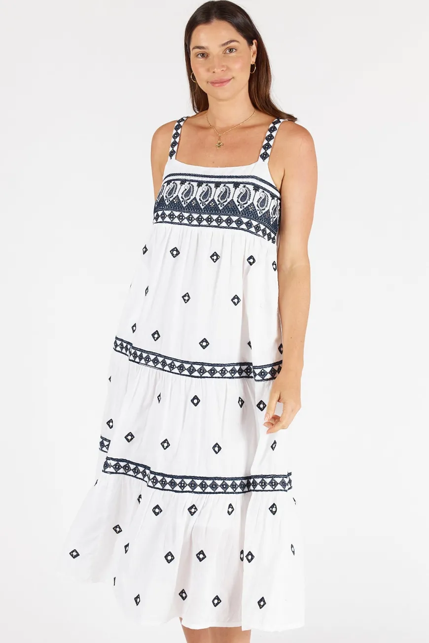 LulaSoul Antigua Sundress White