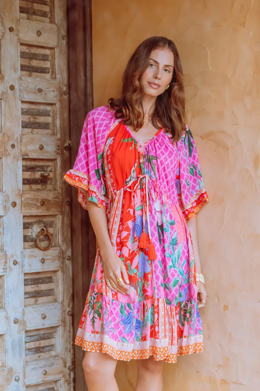 LulaSoul Belize Tie Dress Melon