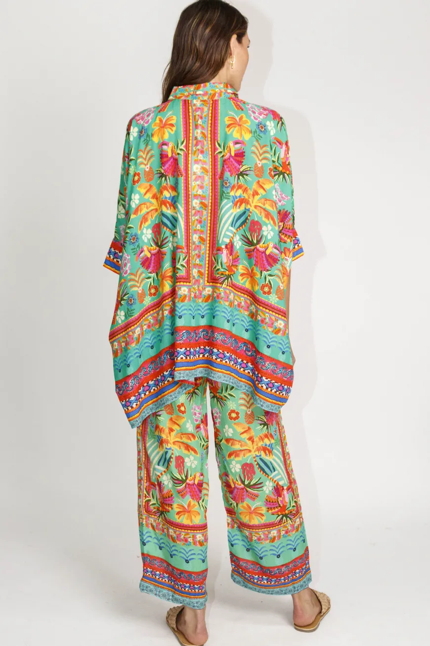 Lulasoul Brasilia Kaftan Shirt Sea