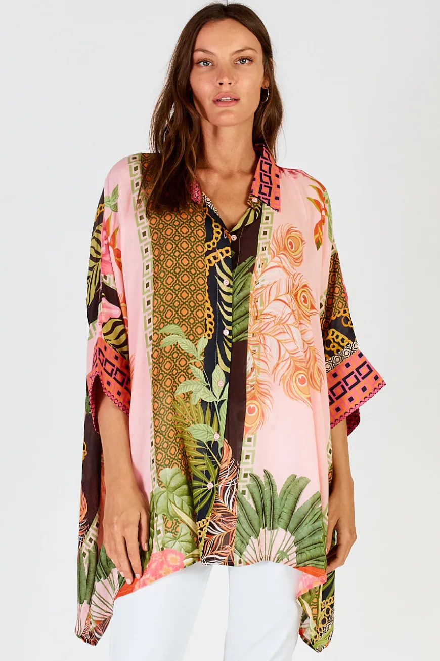LulaSoul Ravello Kaftan Shirt Blush