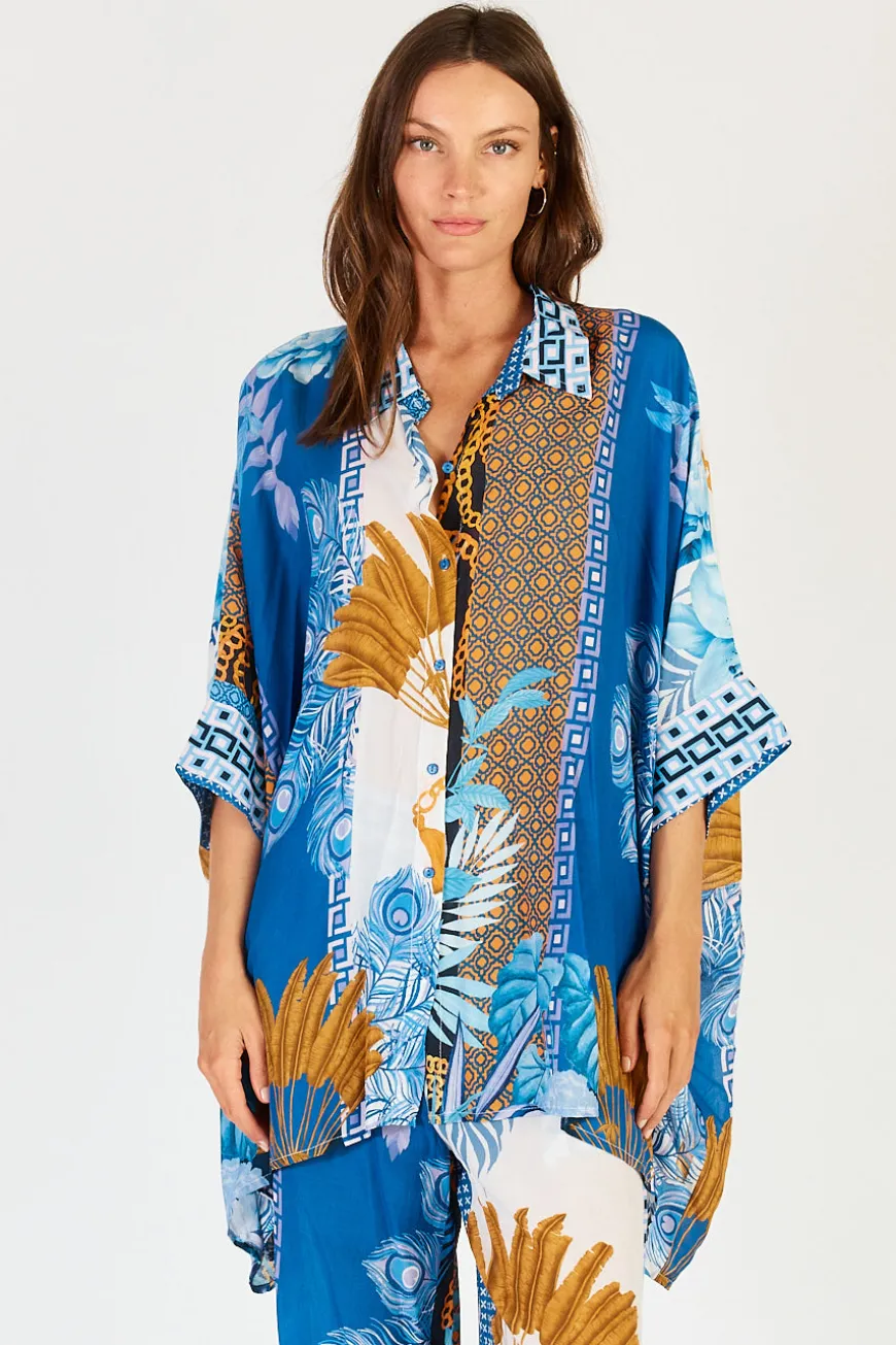 LulaSoul Ravello Kaftan Shirt Azure