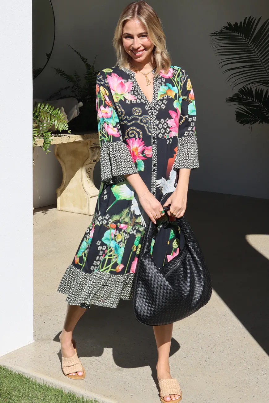 LulaSoul Yoshiko Dress Black